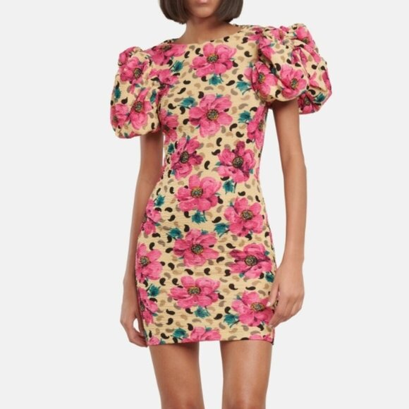 NWOT ROTATE Birger Christensen Katalona Floral Multicolor Mini Dress XS $400 - Picture 11 of 14